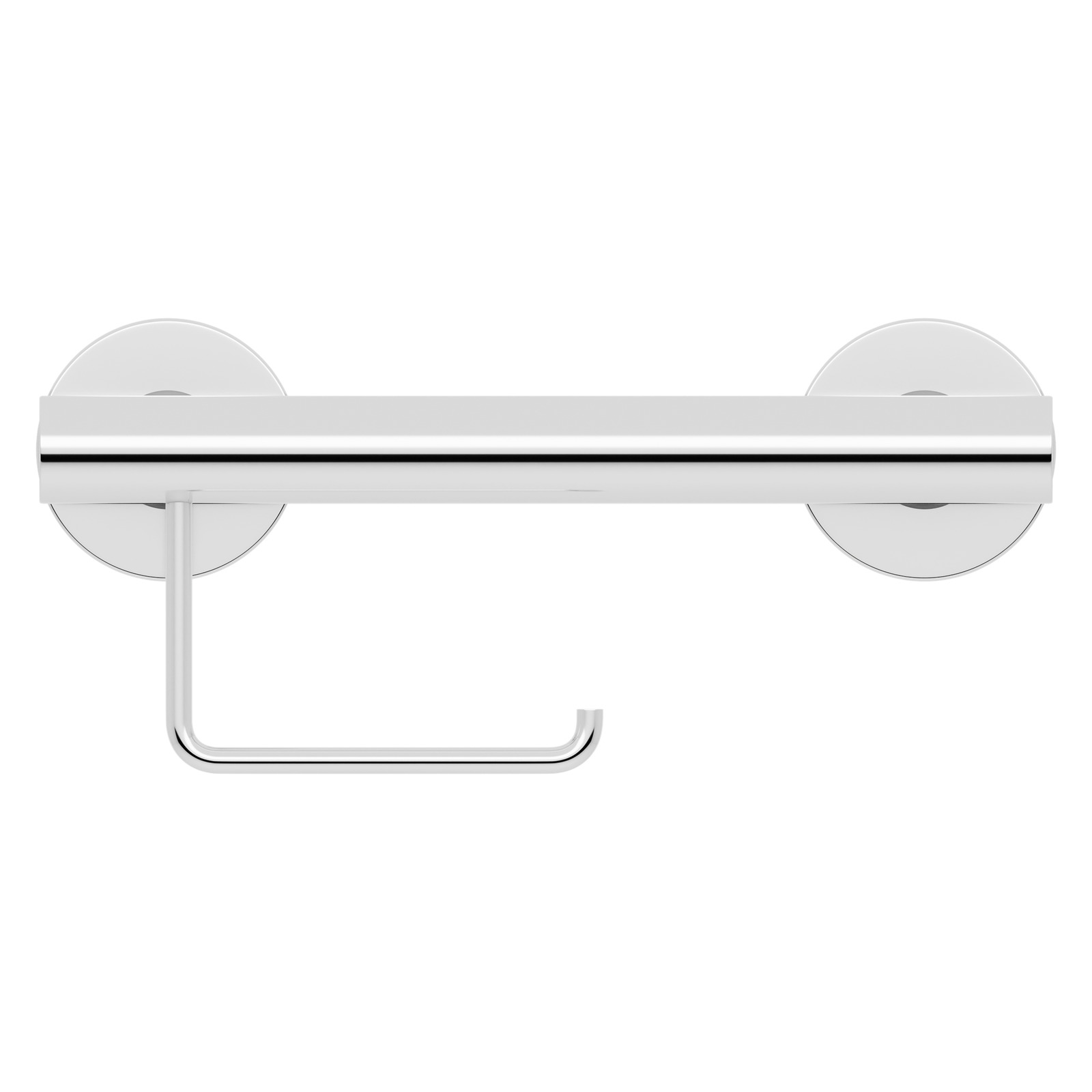 Toilet Roll Holder Grab Rail Polished Stainless Steel evekare